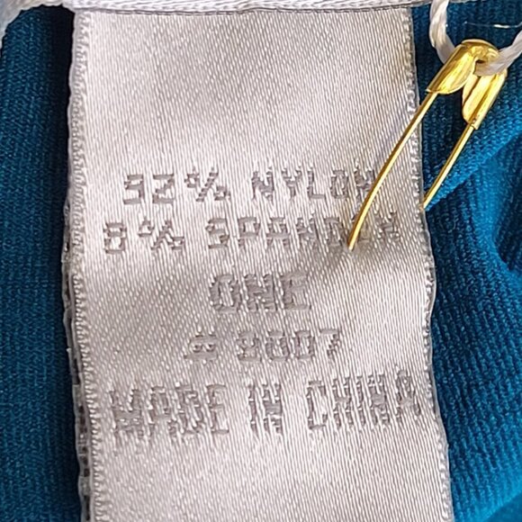 BLUE Spaghetti Strap Tank Top Spandex Fitted Camisole- One Size- NEW - Picture 7 of 7